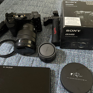 저렴 하게 판매합니다 sony a6400 카메라 바디 랜즈 및 nd필터