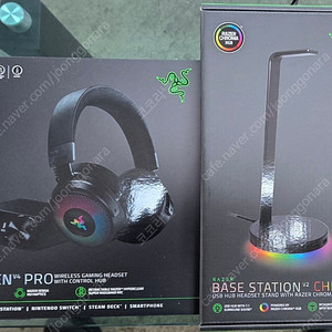 RAZER KRAKEN V4 PRO / BASE STATION V2 CHROMA 팝니다(미개봉)