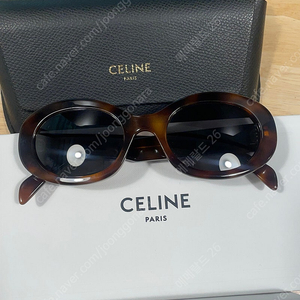 CELINE 셀린느 트리옹프 오벌선글라스 브라운 새상품