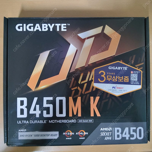 [판매/메인보드+램] GIGABYTE B450M K (무상보증3년유효) / DDR4 삼성 램 16기가 / 12만원 / 배송비 판매자 부담