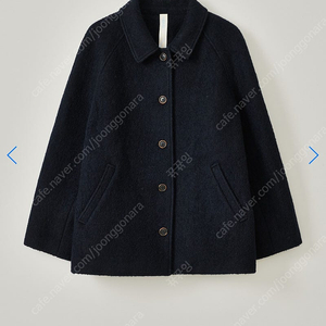 타낫 에토 하프코트 T/T Eto alpaca wool half coat (navy)