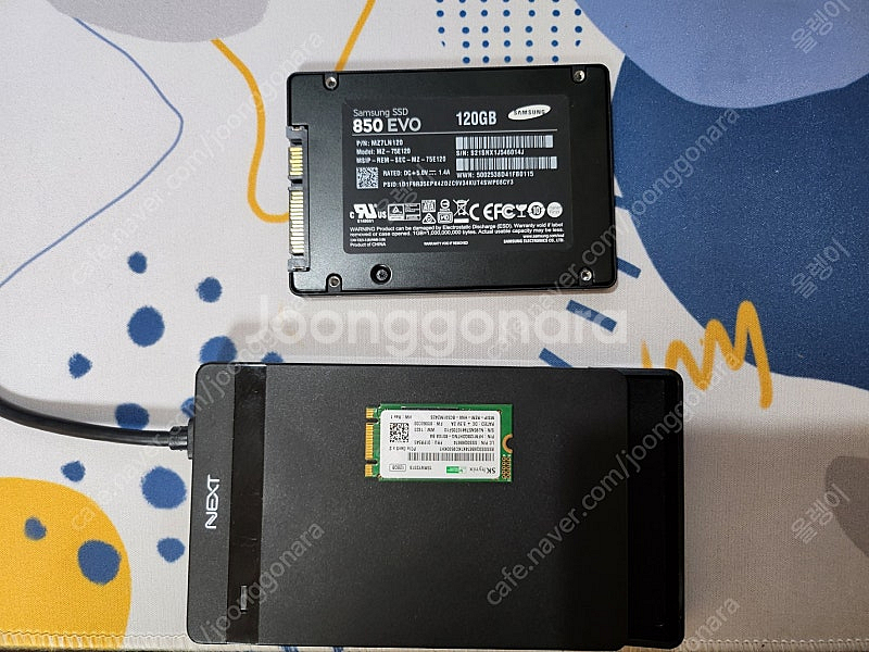 삼성 850 EVO 120GB (외장 케이스 포함)+ ...--0