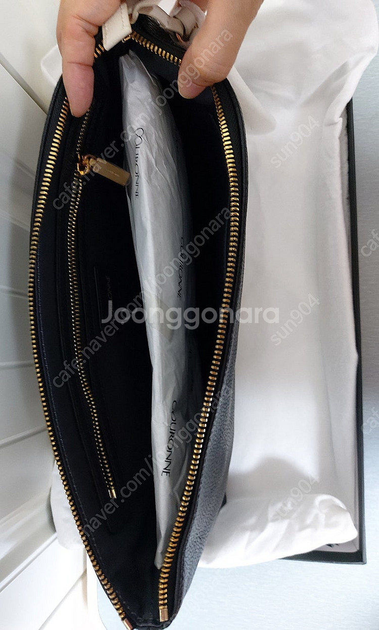 쿠론 가방클러치백소가죽블랙클러치--4