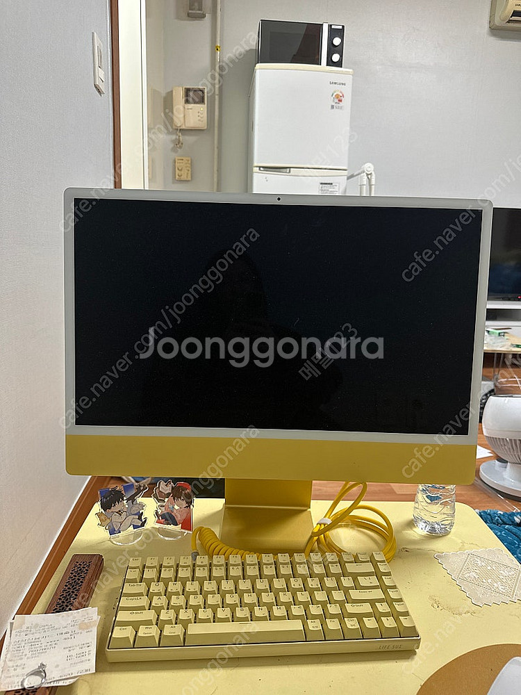아이맥 24인치 옐로우 팝니다--1