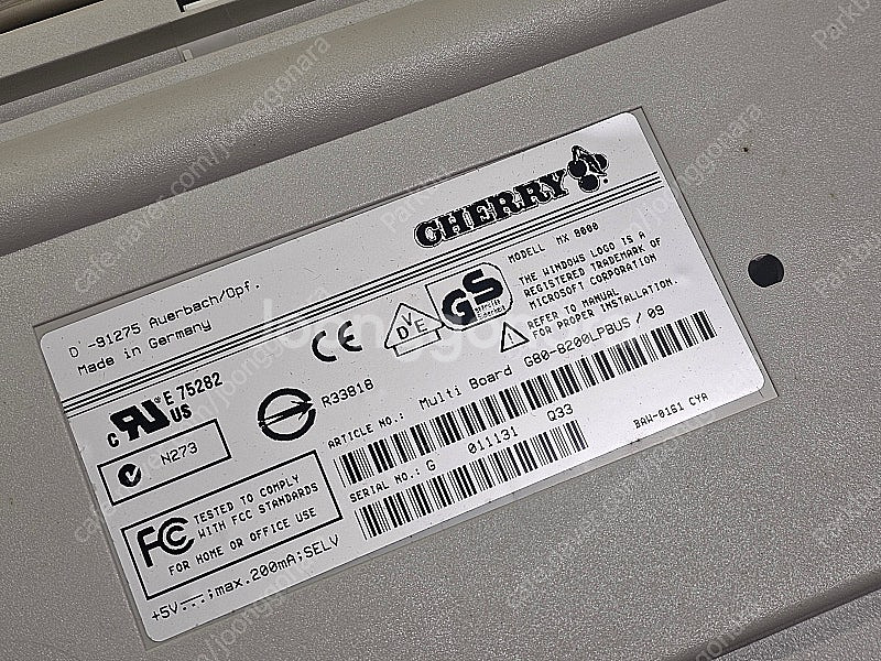 체리키보드 G80-8200LPBUS 구형갈축 박스신품 ...--8