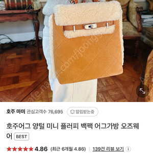 어그 백팩 체스트넛