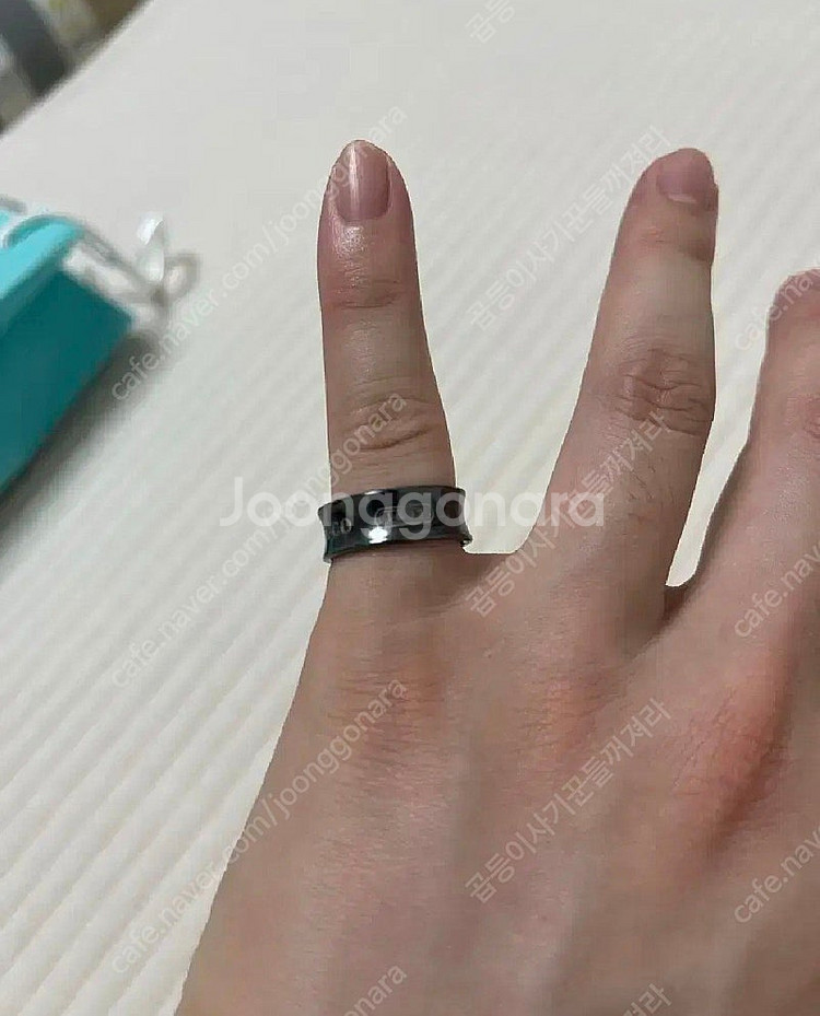 티파니앤코 1837 티타늄 미디움 와이드링--2