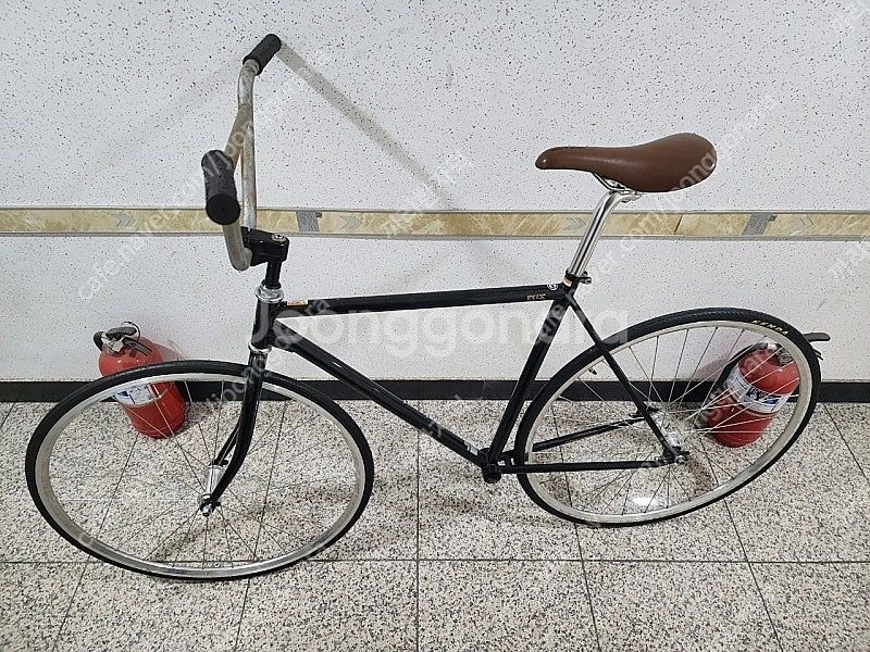 크로몰리 픽시프레임 + BMX 핸들바 + 4볼트 퀼스템...--0