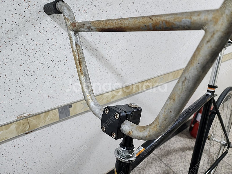 크로몰리 픽시프레임 + BMX 핸들바 + 4볼트 퀼스템...--4