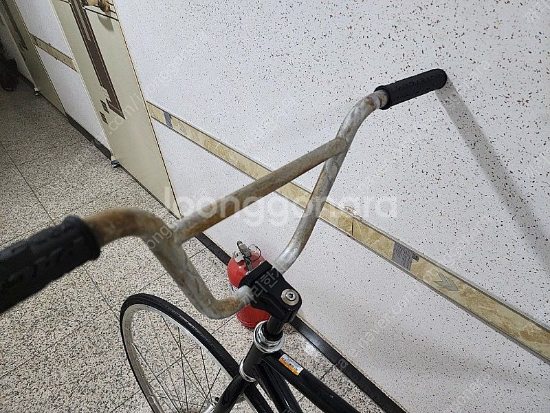 크로몰리 픽시프레임 + BMX 핸들바 + 4볼트 퀼스템...--5