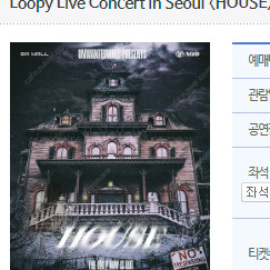 Loopy 루피 콘서트 GA구역 50번대 2연석 양도