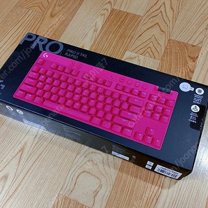 신제품 로지텍 로지텍G PRO X TKL RAPID 래피드 트리거 키보드 핑크