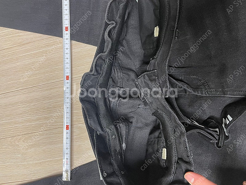 오프화이트 Slim low crotch 블랙진 33--5