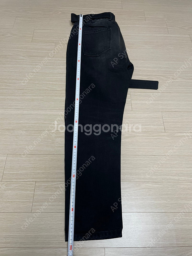 오프화이트 Slim low crotch 블랙진 33--6