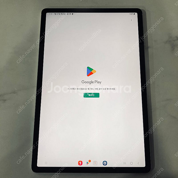 갤럭시 탭S7 FE 실버 64G 케이스펜포함 S급 28...--6