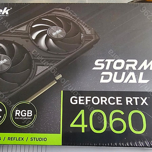 이엠텍 RTX 4060 STORM X Dual OC D6 8GB 미개봉 팝니다