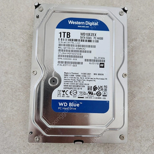 HDD 1테라 wd10ezex sata 하드디스크 팝니다