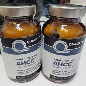 키노코 플래티넘 AHCC 750mg, 표고버섯균사체 60캡슐2병