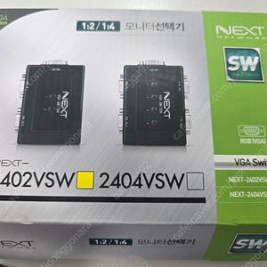 2:1 VGA 모니터스위치(2PC를 1Monitor로 선택하여 사용) NEXT-2402VSW 택포