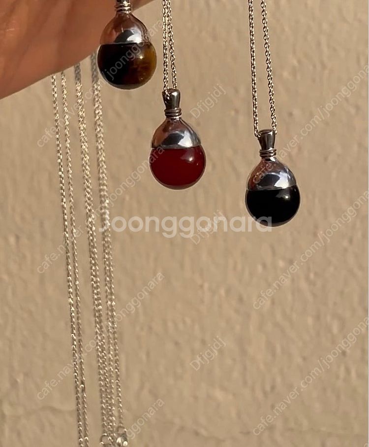 핵진주 실버 롱 체인 목걸이 65-70cm 새상품--5