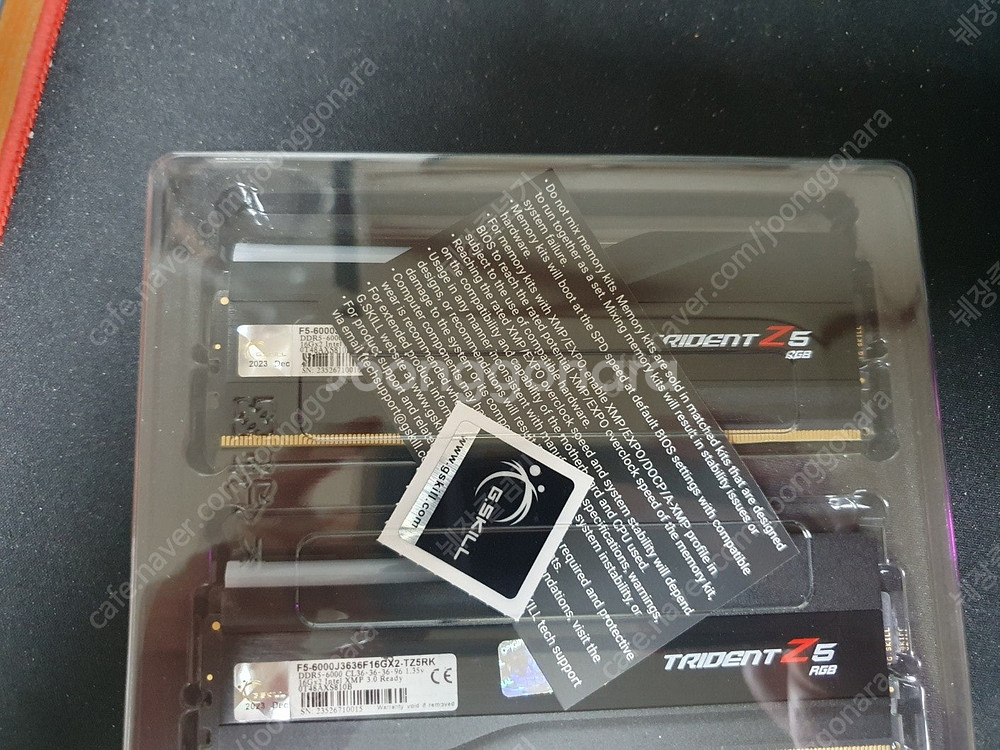 지스킬 DDR5 6000 CL30404096 Tride...--1