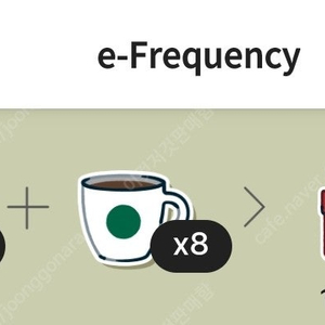 스타벅스 프리퀀시 일반 8개(스벅e프리퀀시스티커 하양)