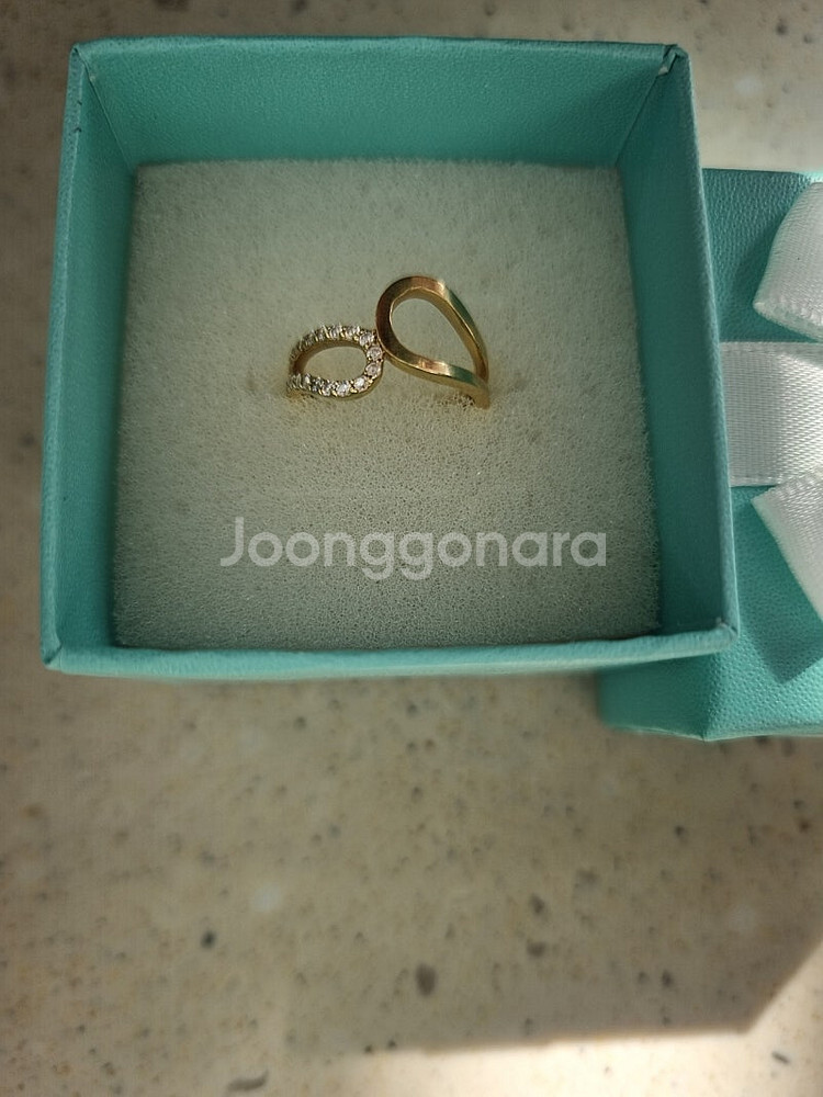 14k 큐빅 반지 팔아요^^--1