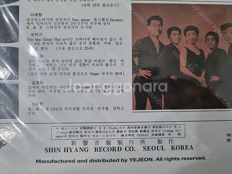 이정화-싫어 봄비 꽃잎 마음 : 신중현사운드lp--2
