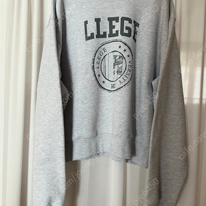 MENS LLEGE LOGO SWEATSHIRT (MELANGE GREY)