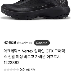 아크테릭스 Vertex 알파인 GTX 고어텍스 신발 여성 uk4 / us5.5