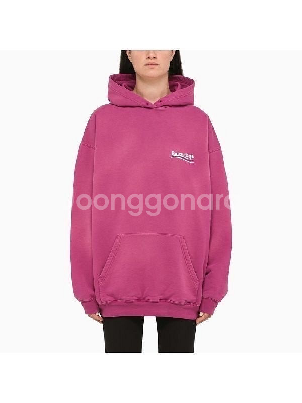 발렌시아가 로고 후드티 (새상품) 샤넬 에르메스 프라다 버버리 셀린느 구찌 랑방 타임 마인 산드로 마쥬--0