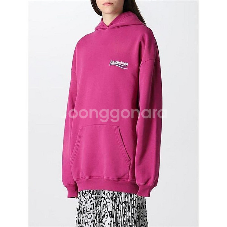 발렌시아가 로고 후드티 (새상품) 샤넬 에르메스 프라다 버버리 셀린느 구찌 랑방 타임 마인 산드로 마쥬--1