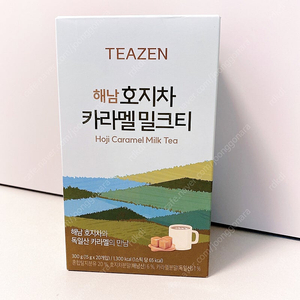 (새상품)티젠 해남 호지차 카라멜 밀크티, 15g, 20T(개봉 -1T 19스틱..95%새상품입니다)