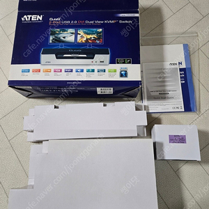 (풀박스)에이텐 ATEN 2포트 CS1642A DVI 듀얼 뷰 KVMP스위치 판매합니다