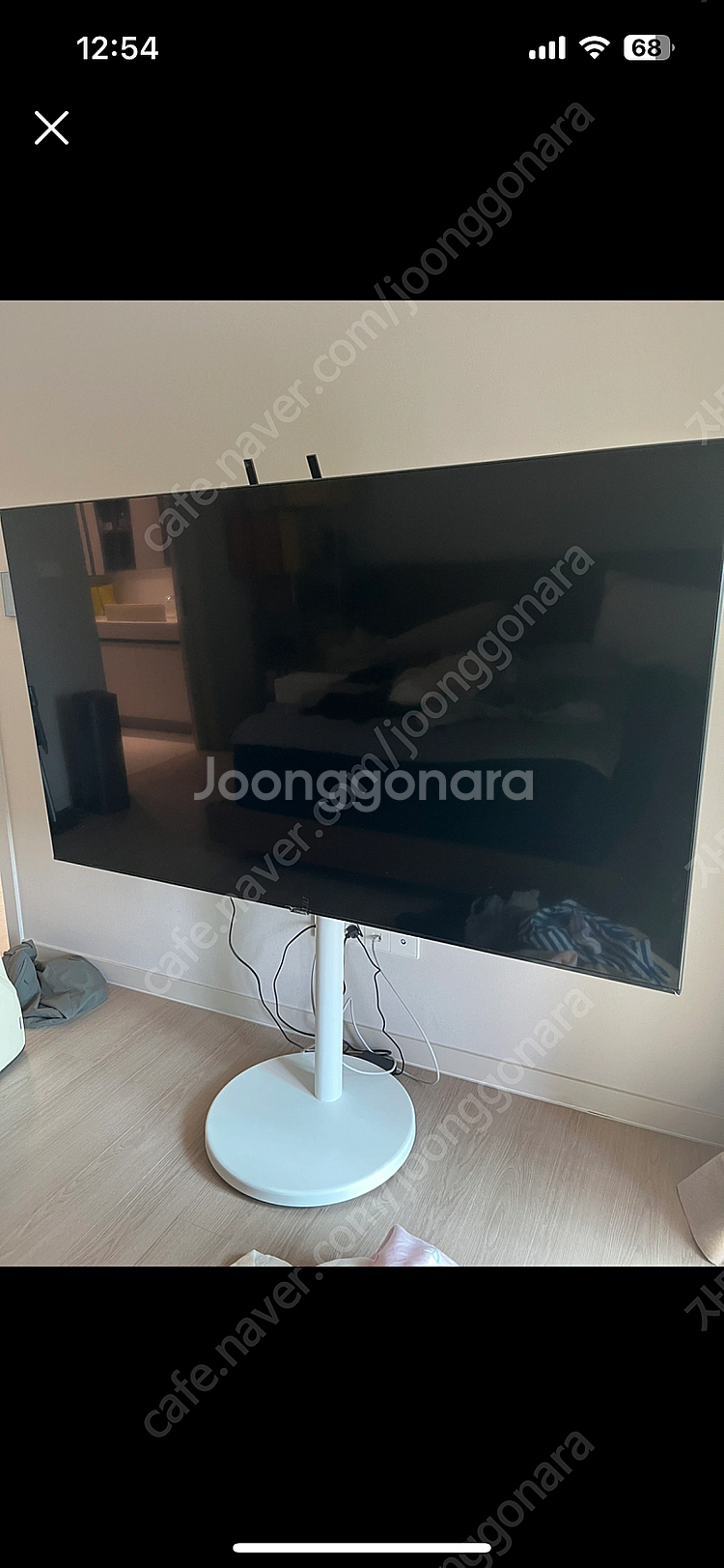 tv 삼성 uhd 스마트티비 65인치 비닐부착--0