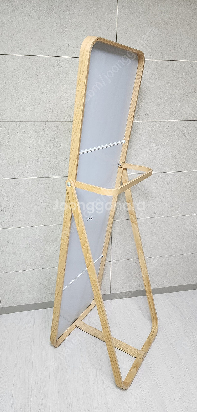 이케아 이코르네스 원목 전신거울--1