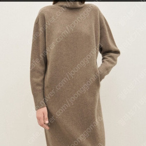더캐시미어 캐시100 터틀넥니트원피스