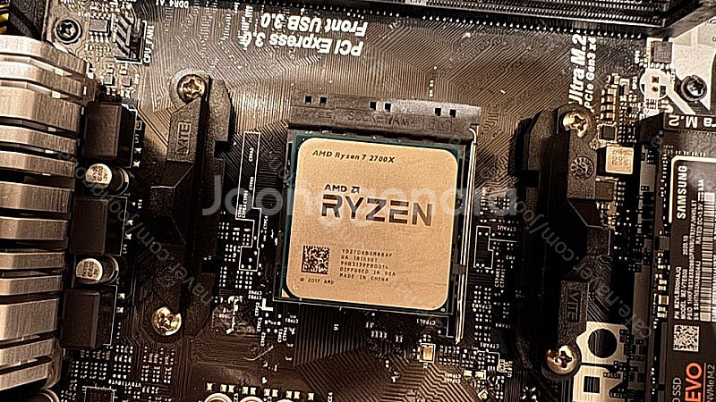 라이젠 2700x + 에즈락 ab350m pro4 + ...--2
