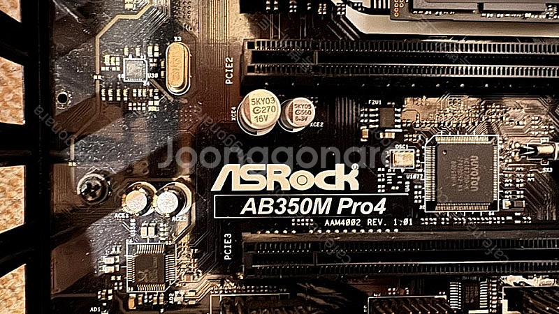 라이젠 2700x + 에즈락 ab350m pro4 + ...--3
