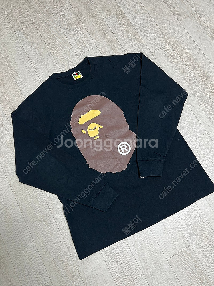 베이프 긴팔 티셔츠 팔아요(거의 새 것, xl)--0