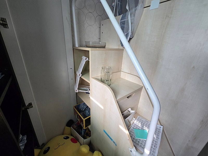 어린이 학생 이층침대 + 옷장 + 책상 벙커세트--3