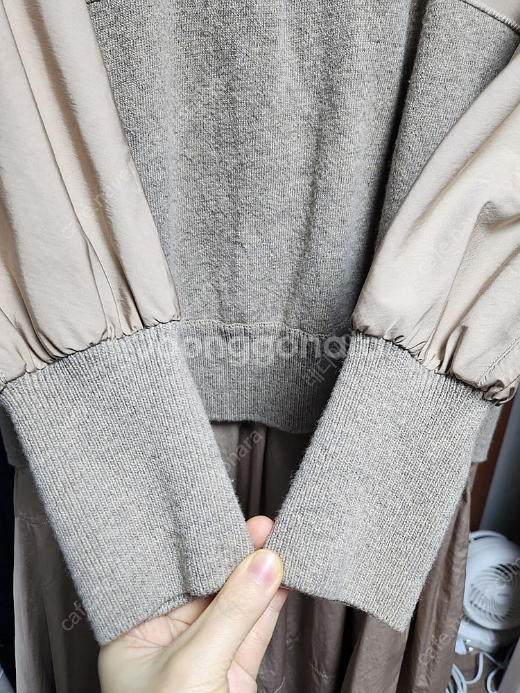 한섬 시스템 원피스 system 백 버튼 셔링 레이어 ...--5