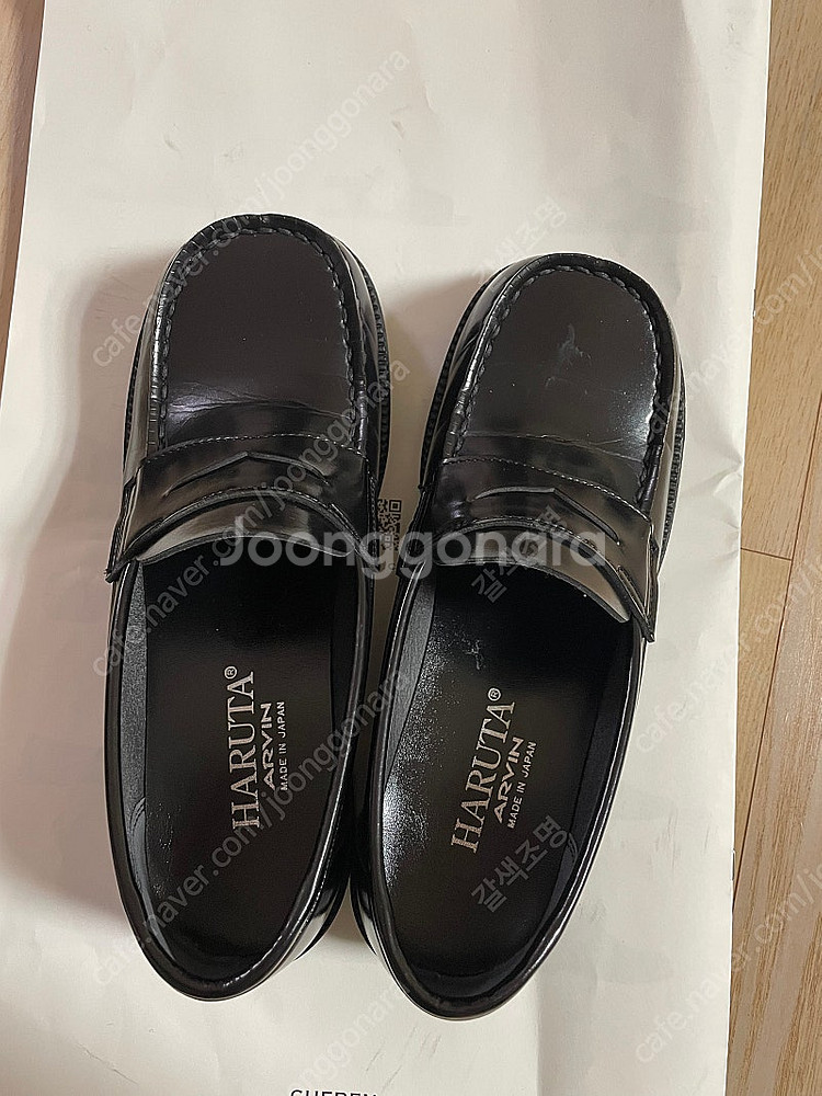 하루타 스퀘어토 로퍼 HS-4900 BLACK 뉴진스 ...--1