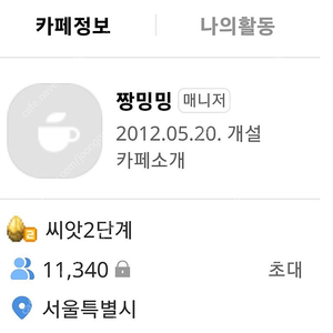 네이버카페 n사카페 2012년도 개설 회원수 11300명대. 오늘만 90만에 급매