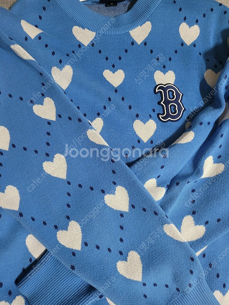 mlb 하트 오버핏 보스턴 니트--0