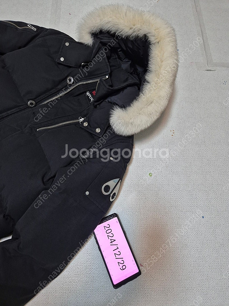 정품 무스너클 쓰리쿼터 자켓 라지 팝니다.--1