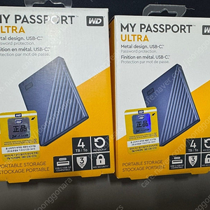 WD My Passport 4TB 외장하드 드라이브 HDD 2.5인치