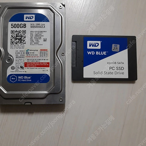 WD 500GB HDD.WD 250GB SSD (윈도우10 프로 깔려있음)