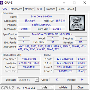 [팝니다/40만]i9 9920x,수냉쿨러, ASUS X299 MARK2 (일괄)