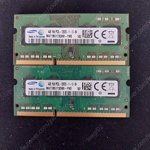 노트북용 삼성저전력메모리 DDR3 4GB 2개 1.2만